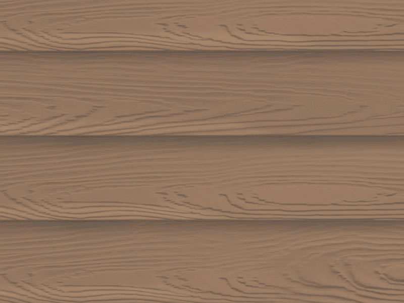 Shera gevelplank in de kleur honey teak, met een warme en natuurlijke houtlook voor gevelprojecten.