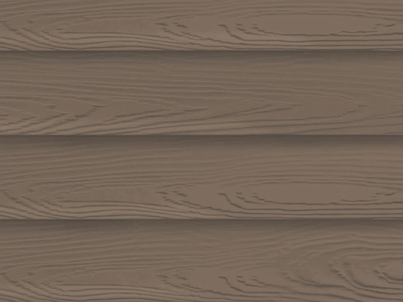 Shera gevelplank in de kleur merbau brown, met een warme en natuurlijke uitstraling voor geveltoepassingen.